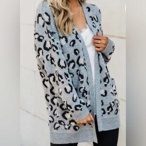 Pink Lily brand leopard sweater